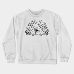 japanese style blackworkers skulls eyes Crewneck Sweatshirt